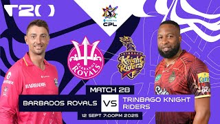   Barbados Royals Vs Trinbago Knight Riders  Cpl 2025