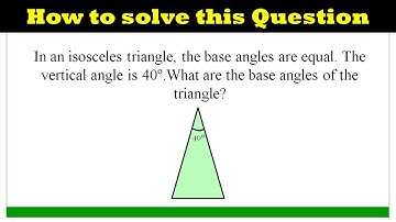 How To Find The Base Angle Of A Triangle || #DAGEducation || #studywithme #mathematics #olympiad