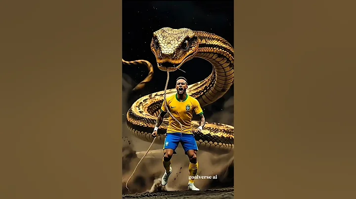 Messi, Neymer & Mbpees's Snake vs Ronaldo's Snake #ronaldo #goat #messi #ronaldoai #aifunnyshorts