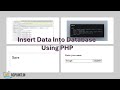 Insert Data Into Database Using PHP