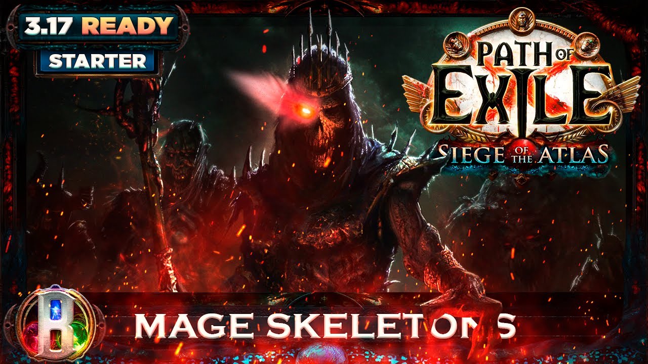 POE 3.17 - MAGE SKELETONS NECROMANCER - POE BUILDS - POE ARCHNEMESIS LEAGUE - PATH OF EXILE BUILDS