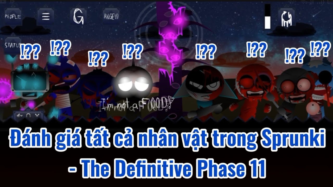 ĐÁNH GIÁ TẤT CẢ NHÂN VẬT TRONG SPRUNKI - THE DEFINITIVE PHASE 11