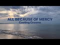 All Because Of Mercy Casting Crowns With Lyrics Sunset Hour And Ocean Background mp3
