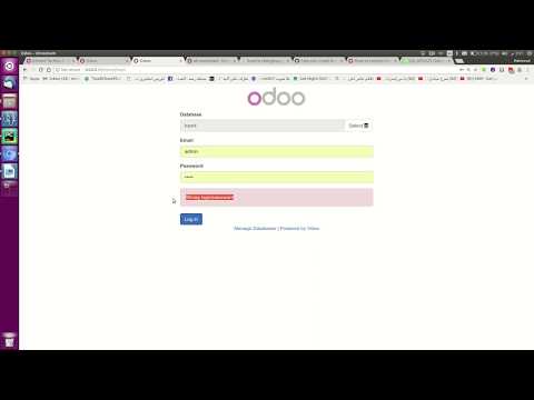 Odoo:Restore admin password