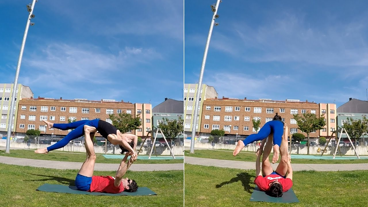 Clunky Ninja Star acroyoga machine - YouTube