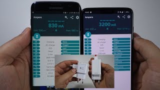 Test incarcare Dash Fast charging vs Samsung Adaptive fast charging - test Ampere app screenshot 3
