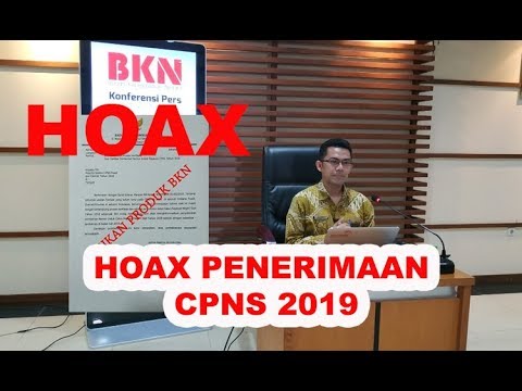 BKN : Hoax Penerimaan CPNS 2019