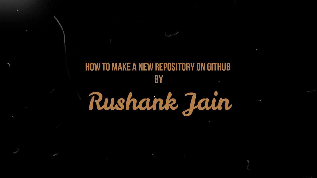How to make a new repository on GitHub - YouTube