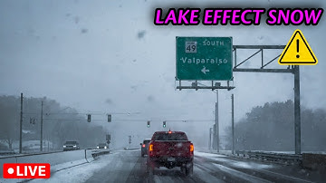 🔴INTENSE LAKE EFFECT SNOW - STORM CHASERS LIVE