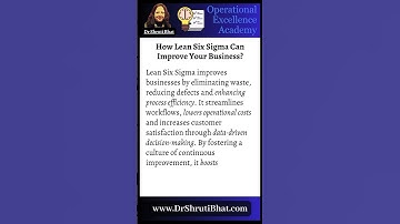 How Lean Six Sigma Can Improve Your Business | Boost Efficiency & Quality