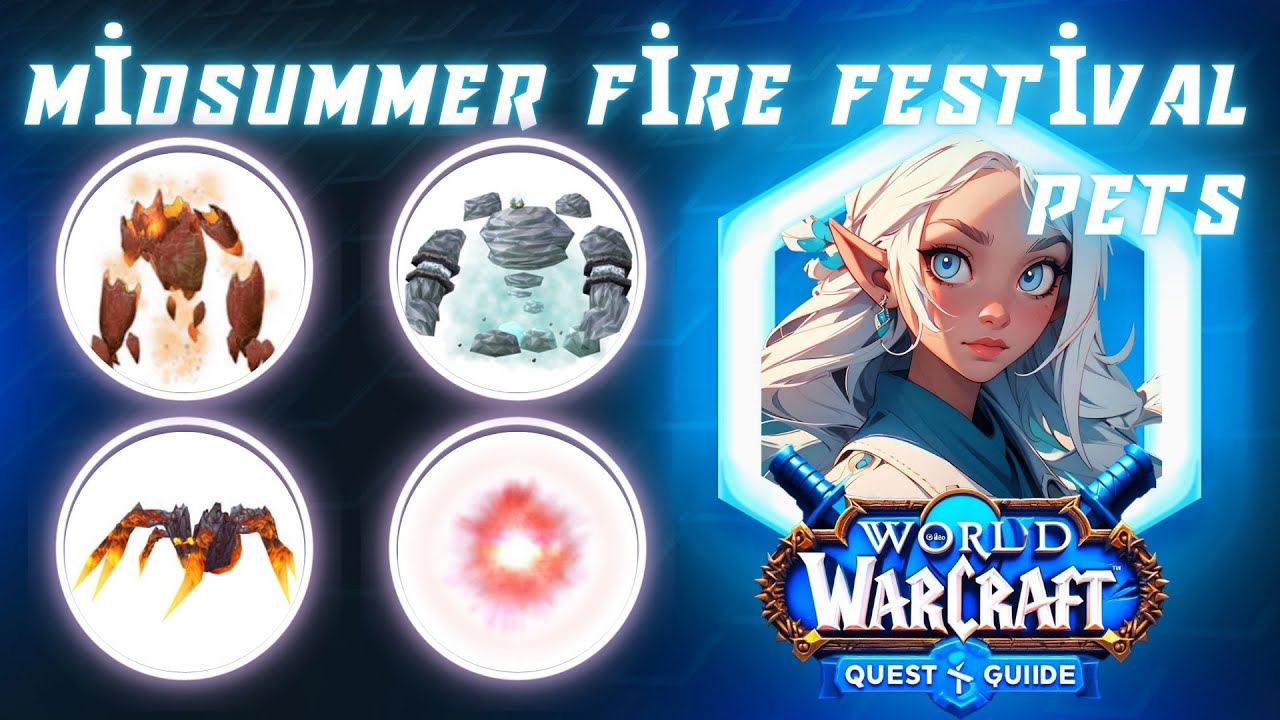 Midsummer All Pets | Spirit of Summer | Blazing Cindercrawler | Igneous Flameling | Frigid Frostling