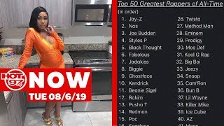 Ebro and Rosenberg Release Their Top 50 List + “Hot Girl Summer” Anthem