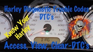 Harley Diagnostic Trouble Codes-DTC's-Access View Clear Error Trouble Codes-Motorcycle Podcast