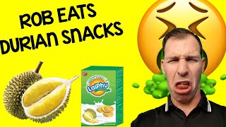 Eating Durian Flavoured Snacks