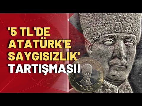 100. yıla özel yeni madeni 5 TL'nin üzerindeki Atatürk portresi tartışma yarattı!