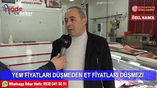 YEM FİYATLARI DÜŞMEDEN ET FİYATLAR DÜŞMEZ!