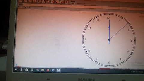 Animated Watch Using Geogebra
