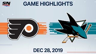 NHL Highlights | Flyers vs. Sharks - Dec. 28, 2019