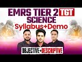 EMRS TGT Science Tier 2 Syllabus + Demo Class Objective &amp; Descriptive by Sachin Academy live 12pm