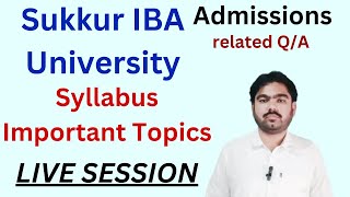 Sukkur IBA direct Test Preparation | Sukkur IBA university admission #iba #sukkuriba