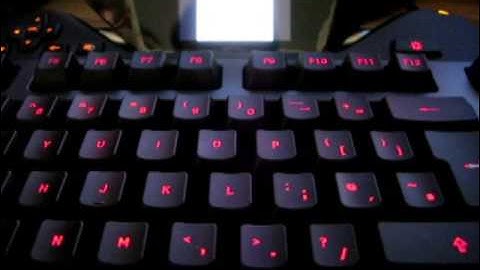 Logitech G19 gaming keyboard - color show