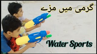 Water fighting | Water gun game | Water gun battle | Water war | Water Sports @Affan Yawar