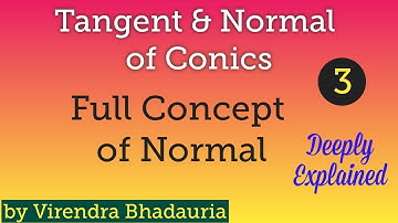 Normal of Conics |Tangent and Normal | For Lt Grade/Class12/IIT JEE/TGT/PGT/GIC/NDA lec 3
