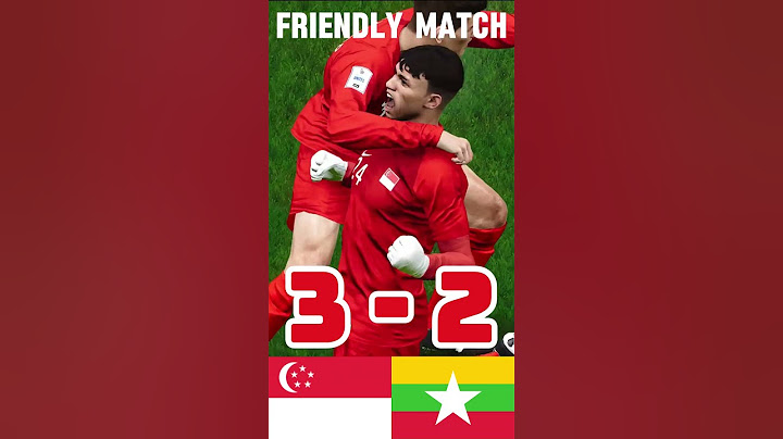 SINGAPORE 3-2 MYANMAR - INTERNATIONAL FRIENDLY MATCH PES 2021#shorts