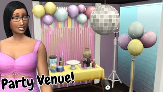 building a party venue in the sims