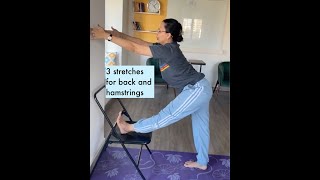 3 stretches for back and hamstring