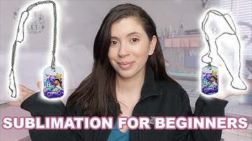 How to do sublimation on dog tags with chain for beginners
