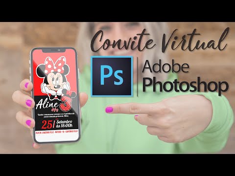 Como criar convite virtual no Photoshop da Minnie - Como ganhar dinheiro no Photoshop Ep. 1