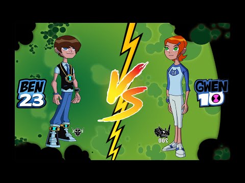 Gwen10 vs Ben23 aliens.