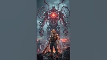 Epic Robot Showdown in the Neon Skyline!