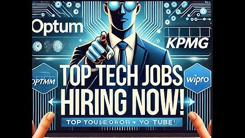 Top Tech Jobs HIRING NOW! 🚀 | Optum, KPMG & Wipro | Software Engineer & Developer Roles #job #hiring