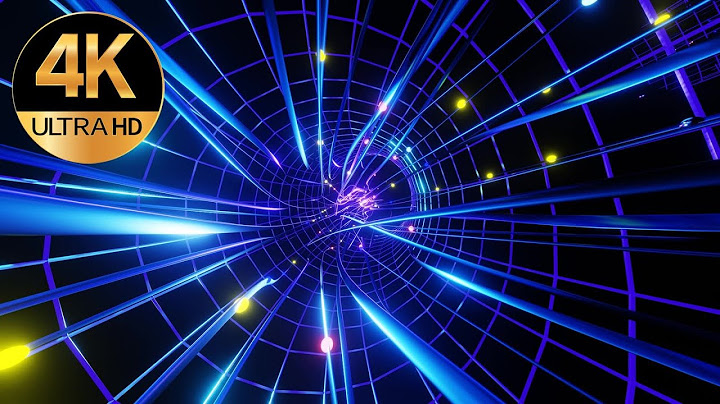 10 Hour 4k TV Fast moving Meditation metallic Blue Neon  light Tunnel Abstract background video