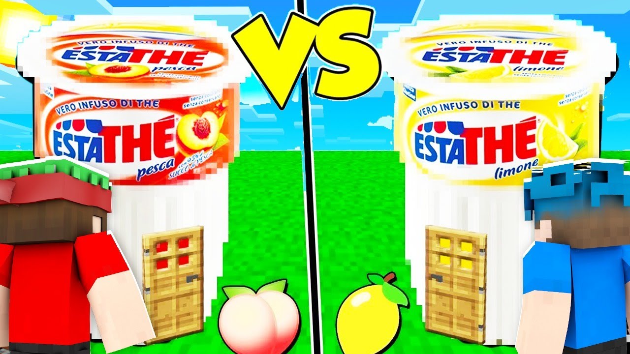 CASA THE ALLA PESCA contro CASA THE AL LIMONE su MINECRAFT!!🏡