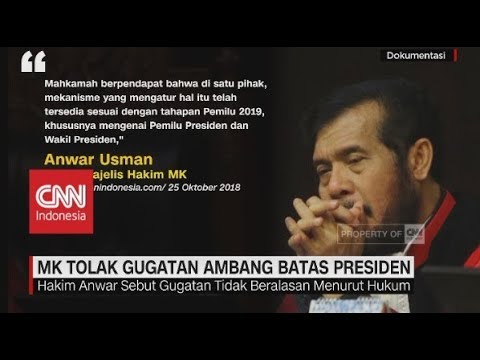 MK Tolak Gugatan Ambang Batas Presiden