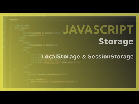 Video: ¿Cuándo debo usar LocalStorage y sessionStorage?