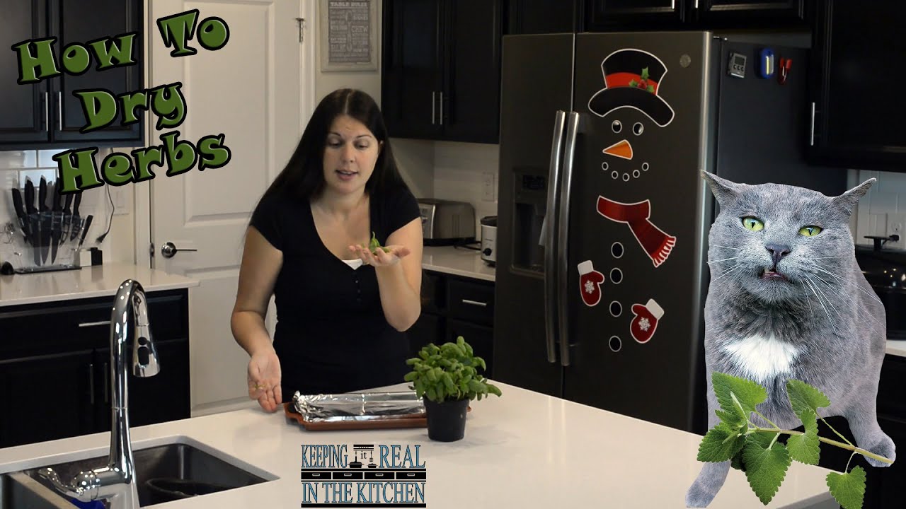 How To Dry Herbs In The Oven! Episode  142