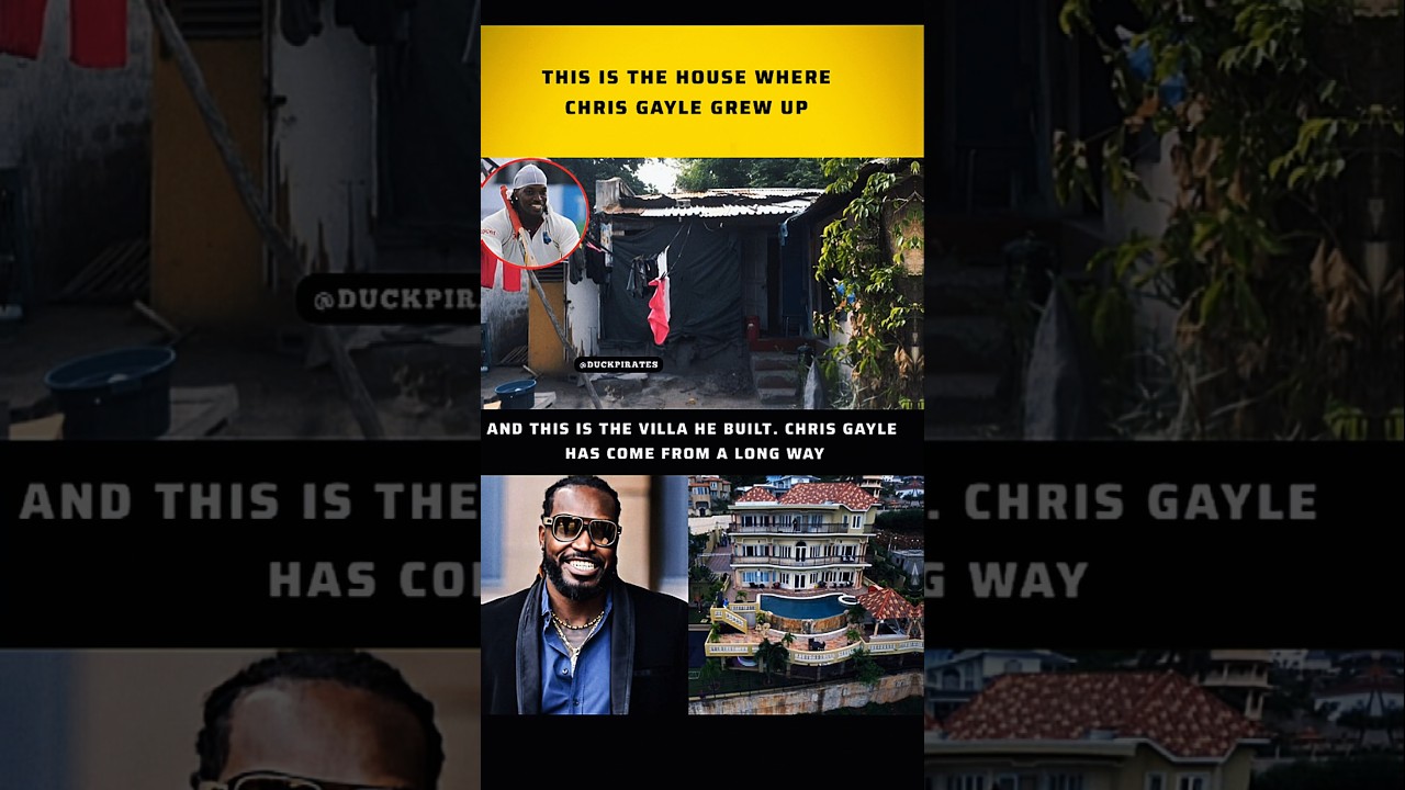 From Humble Beginnings to a Mansion: The Inspiring Journey of Chris Gayle 🌟
