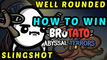 HOW TO WIN ABYSSAL TERRORS - Well Rounded Slingshot - Brotato Danger 5 Random / Random