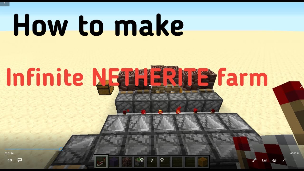 How to build an NETHERITE farm in Minecraft - YouTube