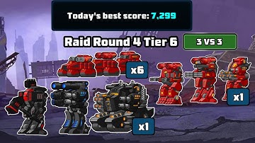 Raid Round 4 Tier 6 (3v3 Physical Raid) | Best Score | New 2024 Raid Guide | Supermechs