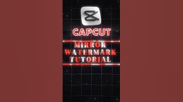 Capcut - Mirror watermark tutorial 💀 #shorts