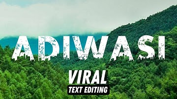 Viral Santali Name Photo Editing | Urban Jungle Font Photo Editing | Text Editing Santali 2023🔥