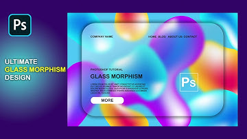 Glassmorphism Effect in Photoshop | Easy Tutorial for Beginners
