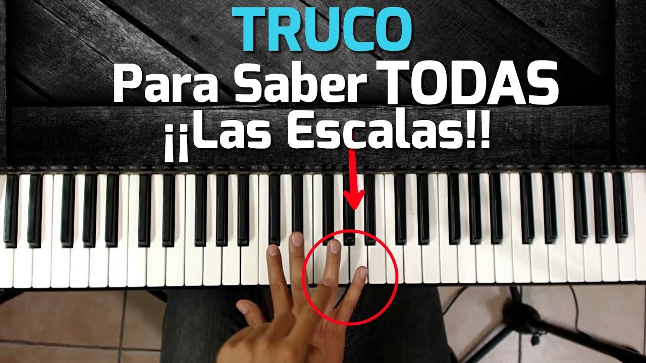 CLASES DE PIANO PRINCIPIANTES - 2 Trucos Para Aprenderte Las Escalas