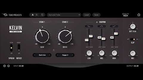 Tone Projects releases Kelvin Tone Shaper Plugin