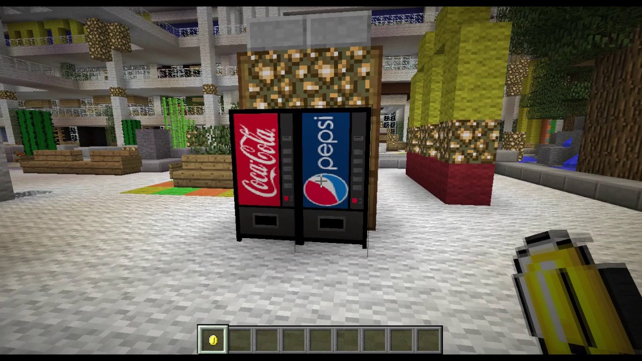 Coke Or Pepsi Minecraft Vending Machine Mod Showcase Youtube - pepsi banner roblox